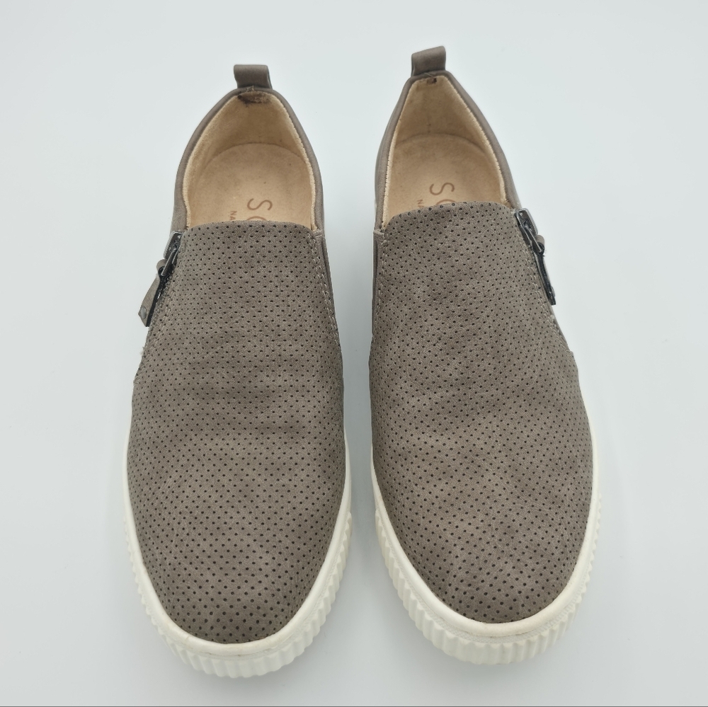 SOUL Turner Slip On Sneakers Grey Size 6.5 - Picture 3 of 9